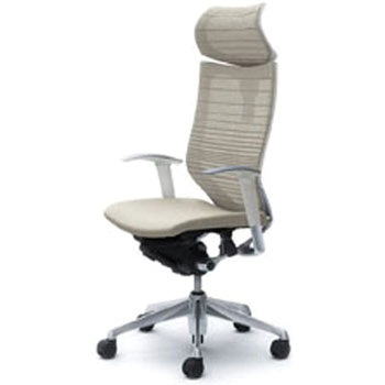 オフィスシーティング バロン 可動肘 EXハイバック 可動ヘッドレスト 背グラデーションサポートメッシュ オカムラ(岡村製作所)