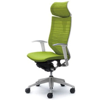 オフィスシーティング バロン 可動肘 EXハイバック 可動ヘッドレスト 背グラデーションサポートメッシュ オカムラ(岡村製作所)