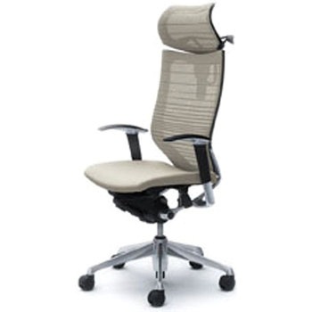 オフィスシーティング バロン 可動肘 EXハイバック 可動ヘッドレスト 背グラデーションサポートメッシュ オカムラ(岡村製作所)