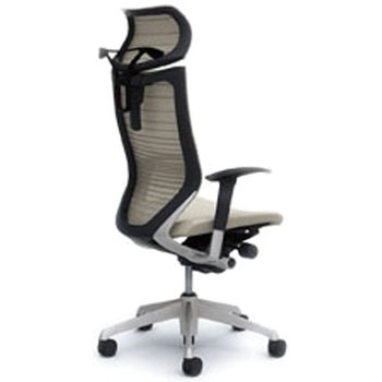 オフィスシーティング バロン 可動肘 EXハイバック 可動ヘッドレスト 背グラデーションサポートメッシュ オカムラ(岡村製作所)