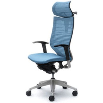 オフィスシーティング バロン 可動肘 EXハイバック 可動ヘッドレスト 背グラデーションサポートメッシュ オカムラ(岡村製作所)