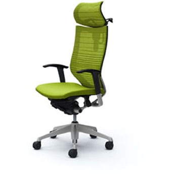 オフィスシーティング バロン 可動肘 EXハイバック 可動ヘッドレスト 背グラデーションサポートメッシュ オカムラ(岡村製作所)