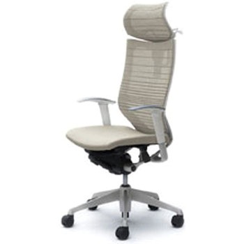 オフィスシーティング バロン 可動肘 EXハイバック 可動ヘッドレスト 背グラデーションサポートメッシュ オカムラ(岡村製作所)