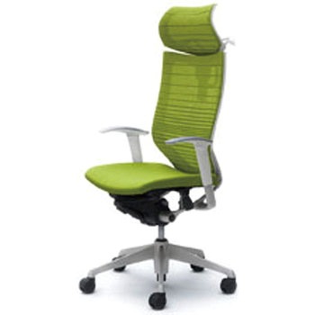 オフィスシーティング バロン 可動肘 EXハイバック 可動ヘッドレスト 背グラデーションサポートメッシュ オカムラ(岡村製作所)