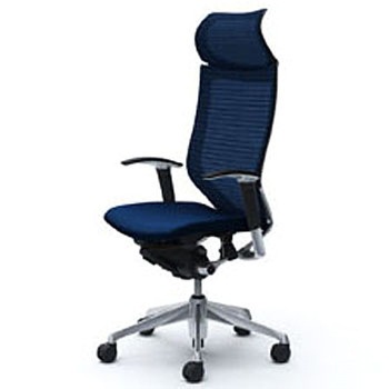 オフィスシーティング バロン 可動肘 EXハイバック 固定ヘッドレスト 背スタンダードメッシュ オカムラ(岡村製作所)