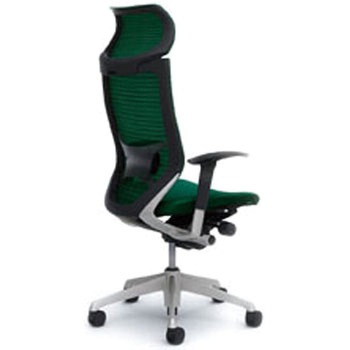 オフィスシーティング バロン 可動肘 EXハイバック 固定ヘッドレスト 背スタンダードメッシュ オカムラ(岡村製作所)