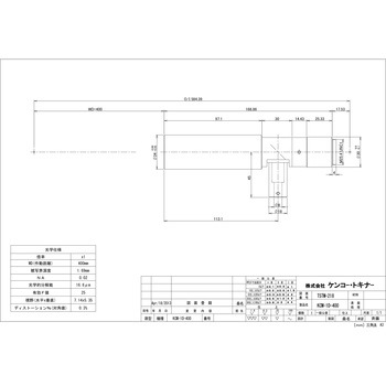 物体側テレセントリックレンズ W.D.400mm Kenko(ケンコートキナー)