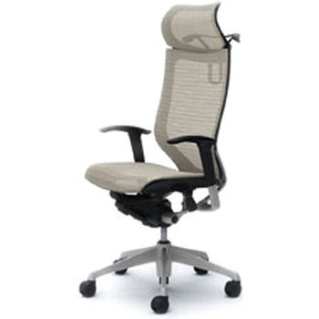 オフィスシーティング バロン 可動肘 EXハイバック 固定ヘッドレスト 背スタンダードメッシュ オカムラ(岡村製作所)