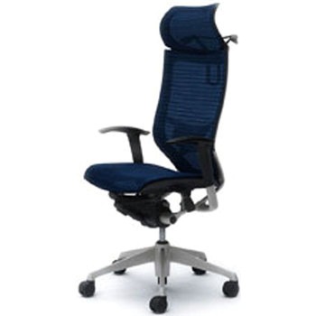 オフィスシーティング バロン 可動肘 EXハイバック 固定ヘッドレスト 背スタンダードメッシュ オカムラ(岡村製作所)