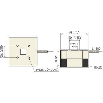 LEDインダイレクトスクエア照明 Kenko(ケンコートキナー)