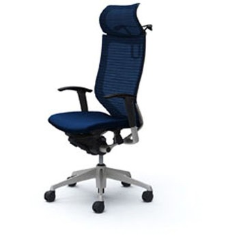 オフィスシーティング バロン 可動肘 EXハイバック 固定ヘッドレスト 背スタンダードメッシュ オカムラ(岡村製作所)