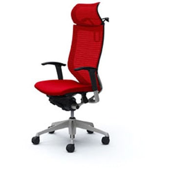 オフィスシーティング バロン 可動肘 EXハイバック 固定ヘッドレスト 背スタンダードメッシュ オカムラ(岡村製作所)