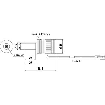 LED-RD□/S(12-14-26)3W LED丸型同軸スポット照明(3Wタイプ) Kenko(ケンコートキナー) 59391632