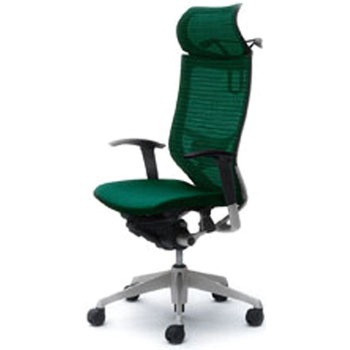 オフィスシーティング バロン 可動肘 EXハイバック 固定ヘッドレスト 背スタンダードメッシュ オカムラ(岡村製作所)