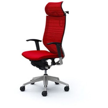 オフィスシーティング バロン 可動肘 EXハイバック 固定ヘッドレスト 背グラデーションサポートメッシュ オカムラ(岡村製作所)