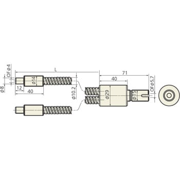 出射端側8Φ金具ライトガイド 2分岐ライトガイド Kenko(ケンコートキナー)