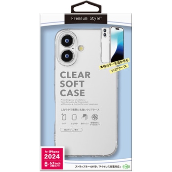 iPhone 16用 クリアソフトケース [クリア] PGA