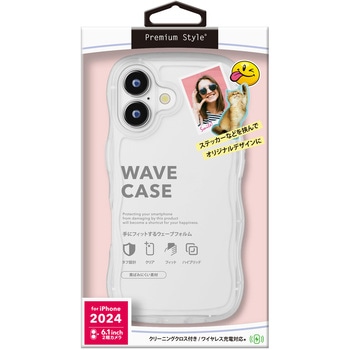 iPhone 16用 クリアウェーブケース [クリア] PGA