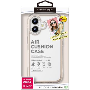 iPhone 16用 エアクッションケース [モカ] PGA