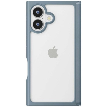 iPhone 16用 クリアフリップケース [ブルー] PGA