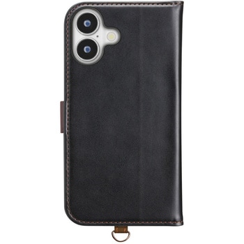 iPhone 16用 フリップカバー [ブラック] PGA