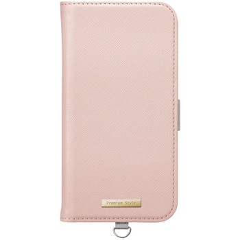 iPhone 16用 フリップカバー [サフィアーノ調/ピンク] PGA