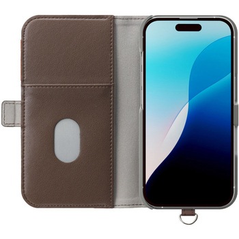 iPhone 16用 フリップカバー [フェルト/グレー] PGA