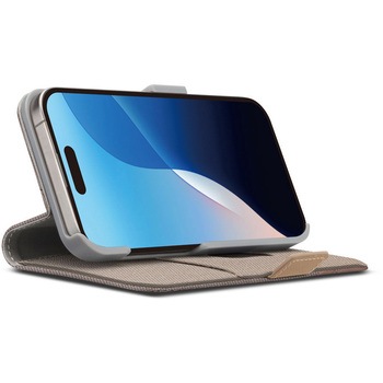 iPhone 16用 フリップカバー [キャンバス/ベージュ] PGA