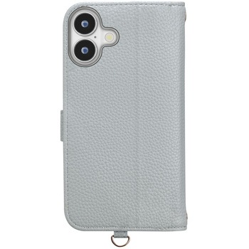 iPhone 16用 ダブルフリップカバー [グレー] PGA