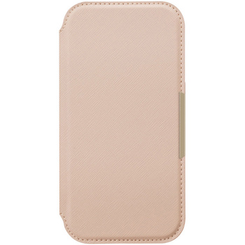 iPhone 16用 ガラスフリップケース [サフィアーノ調/ピンク] PGA
