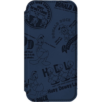 iPhone 16用 ガラスフリップケース [ドナルドダック] PGA