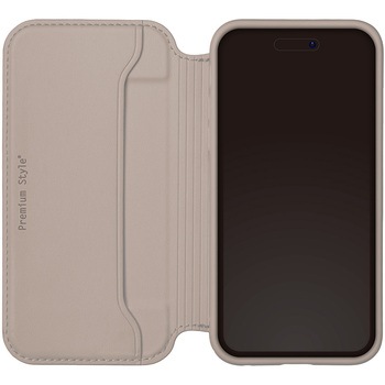 iPhone 16用 ガラスフリップケース グレー [トムとジェリー] PGA