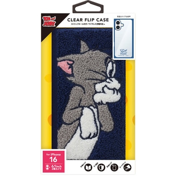 iPhone 16用 クリアフリップケース [トム] PGA