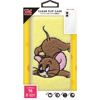 iPhone 16用 クリアフリップケース [ジェリー] PGA