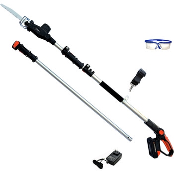 24Vコードレス ブラシレスモーター搭載 3m高枝電動のこぎりPRO (日本製 枝切りブレード刃採用) YARD FORCE