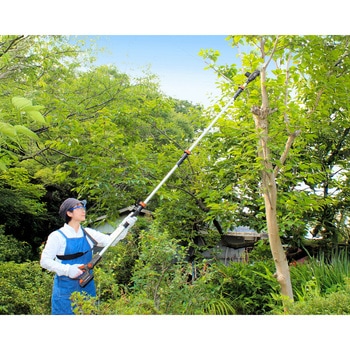 24Vコードレス ブラシレスモーター搭載 3m高枝電動のこぎりPRO (日本製 枝切りブレード刃採用) YARD FORCE