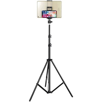 スマホ タブレット フロアスタンド 三脚タイプ 伸縮 高さ調節 メディアカバーマーケット