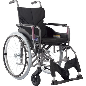 アルミ製標準型自走用車いす KMD-A22-42S-M型 川村製紐