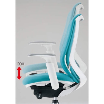 オフィスシーティング シルフィ 可動肘 ハイバック 背メッシュ 五本脚 - オカムラ(岡村製作所)