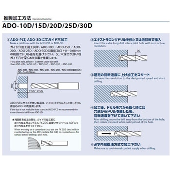 ADO-PLT 7.03-7 エキストラロングドリル用 超硬パイロットドリル ADO