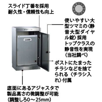 ダストボックス NASTA(ナスタ) 集合住宅用ポスト 【通販モノタロウ】