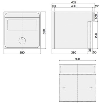 KS-MAB2-05LK-WL 戸建郵便受箱 1台 NASTA(ナスタ) 【通販サイトMonotaRO】