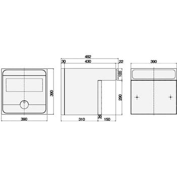 KS-MAB2-15LK-DGB 戸建郵便受箱 1台 NASTA(ナスタ) 【通販サイトMonotaRO】