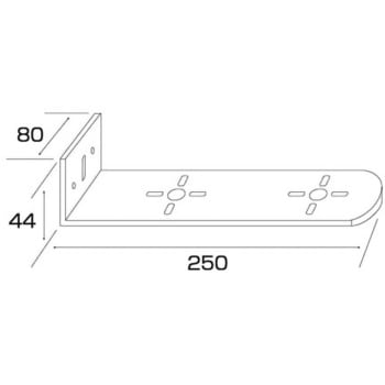 バスマーカーランプ取付ステー L型 JET INOUE(ジェットイノウエ)