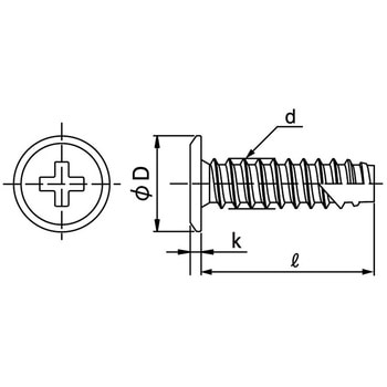 ニッケル(+)スリムヘッドB1タッピン 大阪魂