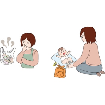 持ち手付き消臭袋100枚入 ヒラカワ