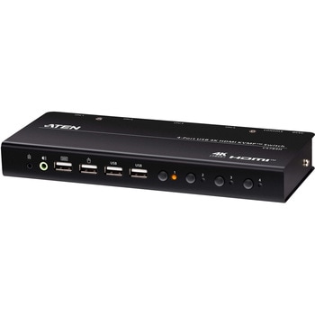 4ポート USB HDMI KVMP(TM)スイッチ(4K60p対応、2ポートUSB 2.0ハブ搭載 ATEN