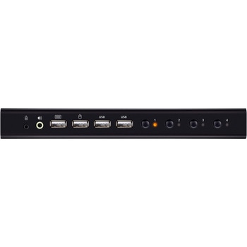 4ポート USB HDMI KVMP(TM)スイッチ(4K60p対応、2ポートUSB 2.0ハブ搭載 ATEN