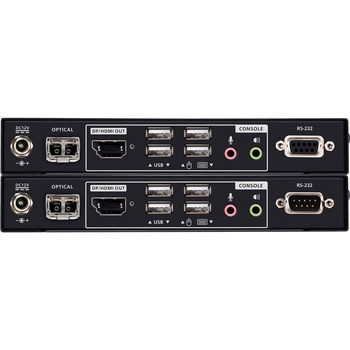 DisplayPort/HDMI 光ファイバーKVMエクステンダー(4K60p @ 10km) ATEN