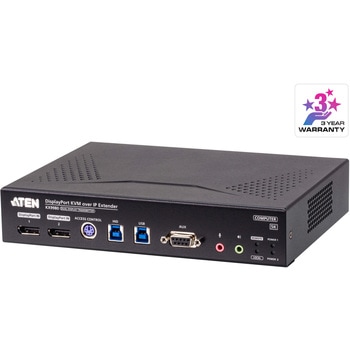 デュアルディスプレイDisplayPort IP-KVMエクステンダー(5K解像度&10GbEネットワーク対応) ATEN